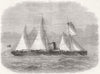 EUROPE. The steam-ship Europe 1871 old antique vintage print picture