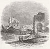 CUMBS. Egremont Castle 1845 old antique vintage print picture