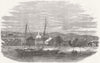 OPOTIKI. Volkner capture, ship Eclipse, Levy's Wharf 1865 old antique print