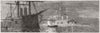 ITALY. British fleet, Trieste. evening serenade 1881 old antique print picture