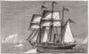 ARCTIC. Arctic exploration-the Diana 1873 old antique vintage print picture