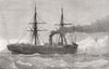 DOVER. Crash in Bay. Franconia backing Strathclyde 1878 old antique print