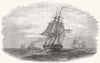 SHIPS. [Caption missing] 1854 old antique vintage print picture