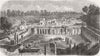 ITALY. Excavations, Pompeii-ruins, Palace of Diomede 1859 old antique print