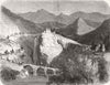 MONTENEGRO. Frontier commission, Moraca 1859 old antique vintage print picture