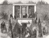 NAPLES. Chapel & Catacomb of congregation artists 1859 old antique print
