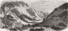 FRANCE. Guill valley, into which tunnel opens 1859 old antique print picture