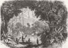 USA. Sketch on the Rio Grande 1858 old antique vintage print picture