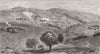 PIETERMARITZBURG. Zulu Kraals under Zwaart Kop 1879 old antique print picture