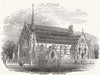 BEDS. Christ Church, Luton, Beds 1858 old antique vintage print picture