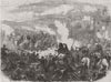 ITALY. The battle of Montebello 1859 old antique vintage print picture