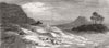 EGYPT. Necropolis of Abydos; Kom es Sultan 1874 old antique print picture