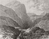SCOTLAND. Auchnashellach 1870 old antique vintage print picture