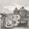 INDIA. Gate of Agra 1858 old antique vintage print picture