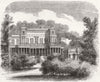 CANNES. Louise Eleonore-Lord Brougham's villa 1859 old antique print picture