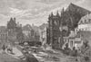 FRANCE. Church of St Pierre, Caen 1859 old antique vintage print picture