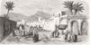YEMEN. A street in Mocha 1859 old antique vintage print picture