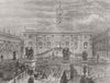 ROME. Declaring Plebiscite, capitol of 1870 old antique vintage print picture