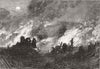 PARIS. Burning houses to clear space, Ft Bicetre 1870 old antique print
