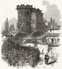 FRANCE. Nord. Ruins of the castle chateau of Ligny (Franco-Prussian war) 1870