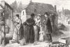 FRANCE. War. Peasantry of frontier, moselle & saar 1870 old antique print