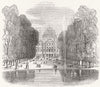 FRANCE. Tuileries as it was 1871 old antique vintage print picture