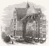 FRANCE. Church of St Eustache, Paris 1871 old antique vintage print picture