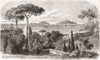 ITALY. Gaeta, House of Francis 2nd, King Naples 1860 old antique print picture