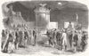 FRANCE. Presenting keys of Grenoble to president 1853 old antique print