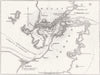 JAPAN. Simonoseki Bay, Japan 1863 old antique vintage map plan chart