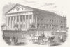GUATEMALA. New theatre at Guatemala 1860 old antique vintage print picture