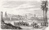 MOROCCO. View of Marrakech 1859 old antique vintage print picture
