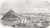 SPAIN. View of Ceuta 1859 old antique vintage print picture