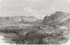 TIBET. Toling, valley of Sutlej 1859 old antique vintage print picture