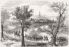 ITALY. Casteggio occupied, French army(Montebello) 1859 old antique print