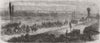 ITALY. French artillery, Voghera post Montebello 1859 old antique print