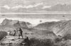 RODRIGUEZ ISLAND. Triangulation, transit of Venus 1874 old antique print
