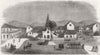 BUILDINGS. House of general Geffrard, Auxlarges 1859 old antique print picture
