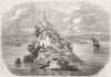 CHINA. Golden Island, Yang-Tse-Kiang 1858 antique vintage print picture