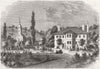 SERBIA. Country House of Prince Milosch, Hospodar 1859 old antique print