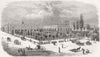 CUBA. The place D'Armes, Havana 1858 old antique vintage print picture