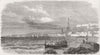 ITALY. French troops, Genoa 1859 old antique vintage print picture