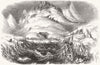 GREENLAND. Archuus, shipwreck; silver-lead ore cargo 1856 old antique print