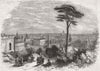 ITALY. Piazza Del Popolo, Rome, Prince of Wales house 1859 old antique print