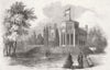 BABELSBERG. Palace of Prince Prussia, Potsdam 1858 old antique print picture