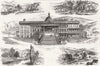 VIRGINIA. White sulphur springs, West 1877 old antique vintage print picture