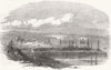 ITALY. Austrian Lloyd's new Arsenal, Trieste 1854 old antique print picture
