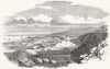 ITALY. Station of Trieste-Vienna railway  1854 old antique print picture