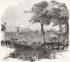 NEW YORK. Parade for general Jackson  1845 old antique vintage print picture