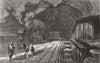 ITALY. Grotto of Sta Rosalia, Palermo 1860 old antique vintage print picture